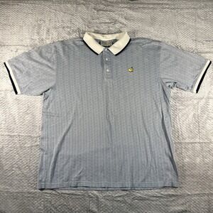 Augusta National Masters Polo XL 60s Two-Ply Mercerized Cotton Golf Blue Shirt
